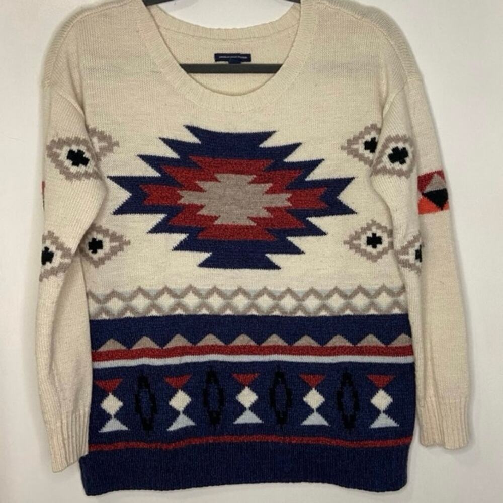 American Eagle Outfitters Womens Knit Sweater Holiday Size Medium Christmas